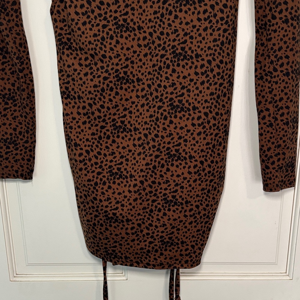 Leopard Long Sleeve Dress - Picture 6 of 6